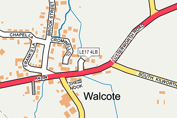 LE17 4LB map - OS OpenMap – Local (Ordnance Survey)