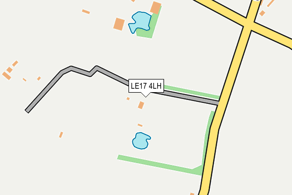 LE17 4LH map - OS OpenMap – Local (Ordnance Survey)