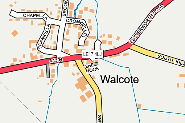 LE17 4LJ map - OS OpenMap – Local (Ordnance Survey)