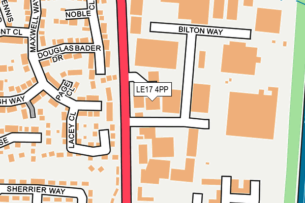 LE17 4PP map - OS OpenMap – Local (Ordnance Survey)