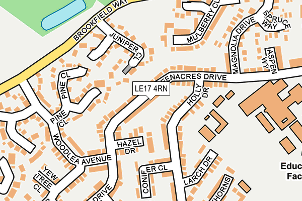 LE17 4RN map - OS OpenMap – Local (Ordnance Survey)