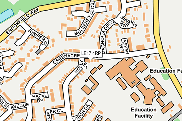 LE17 4RP map - OS OpenMap – Local (Ordnance Survey)