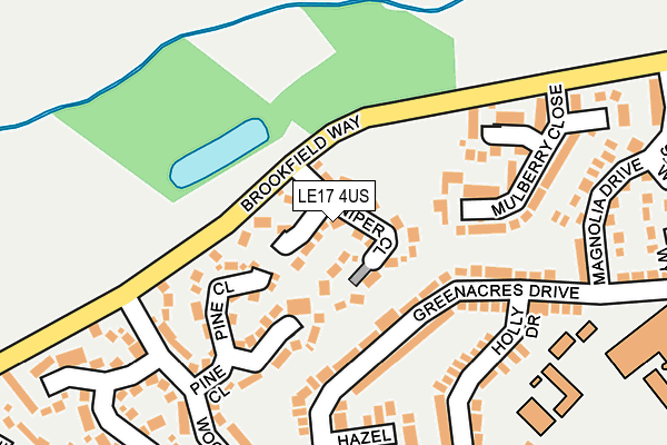 LE17 4US map - OS OpenMap – Local (Ordnance Survey)