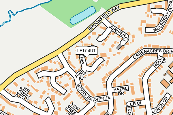 LE17 4UT map - OS OpenMap – Local (Ordnance Survey)