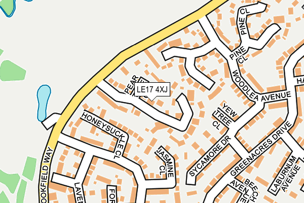 LE17 4XJ map - OS OpenMap – Local (Ordnance Survey)