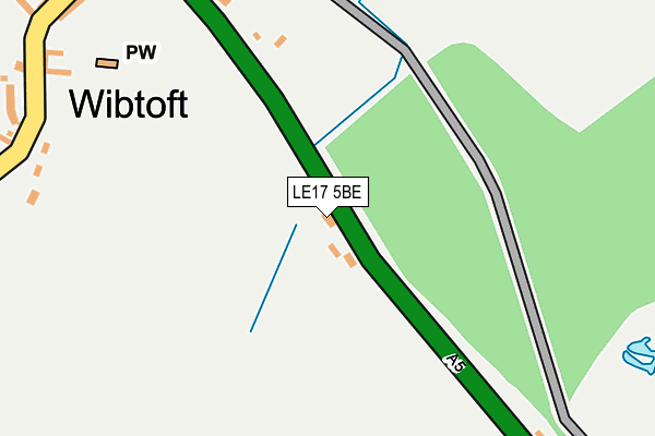 LE17 5BE map - OS OpenMap – Local (Ordnance Survey)