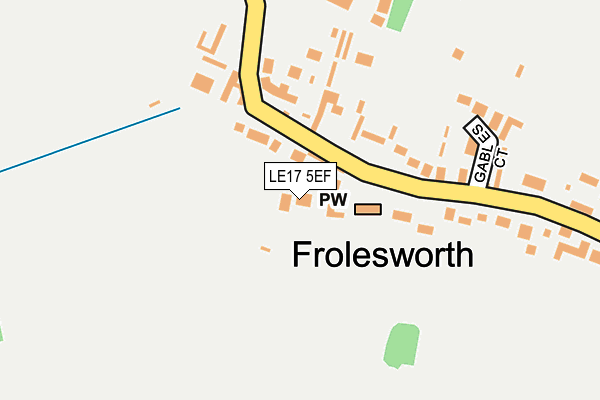 LE17 5EF map - OS OpenMap – Local (Ordnance Survey)