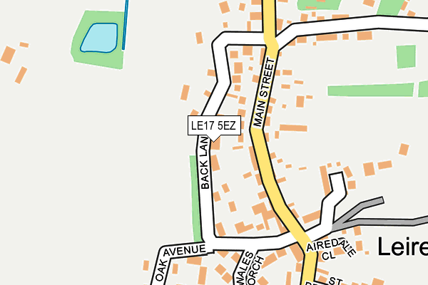 LE17 5EZ map - OS OpenMap – Local (Ordnance Survey)