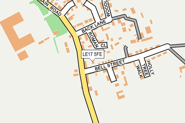 LE17 5FE map - OS OpenMap – Local (Ordnance Survey)