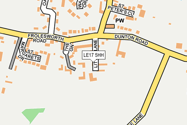 LE17 5HH map - OS OpenMap – Local (Ordnance Survey)