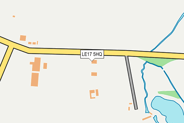 LE17 5HQ map - OS OpenMap – Local (Ordnance Survey)