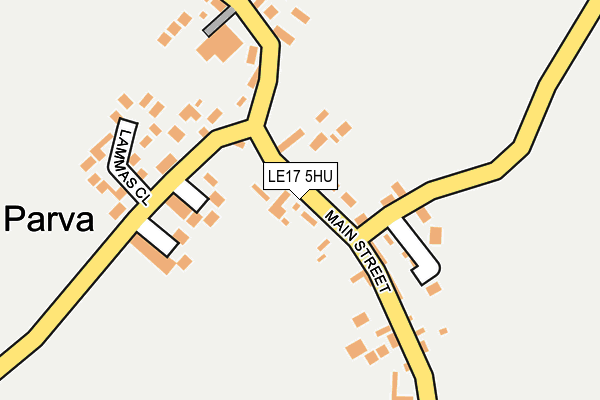 LE17 5HU map - OS OpenMap – Local (Ordnance Survey)