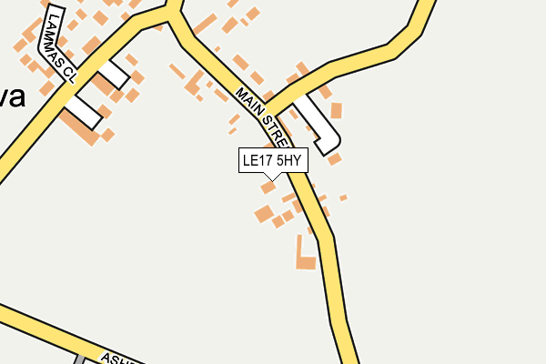 LE17 5HY map - OS OpenMap – Local (Ordnance Survey)