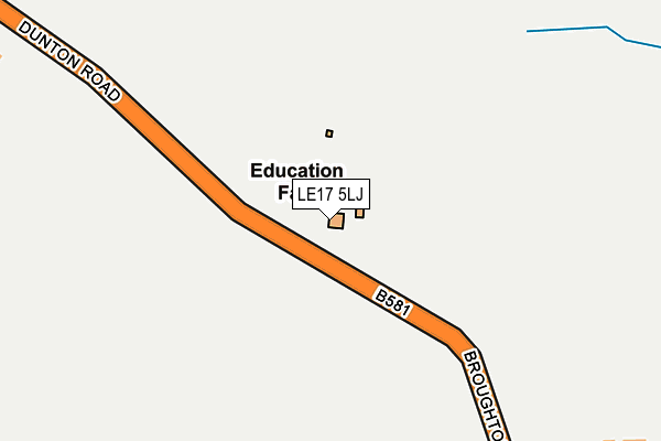 LE17 5LJ map - OS OpenMap – Local (Ordnance Survey)