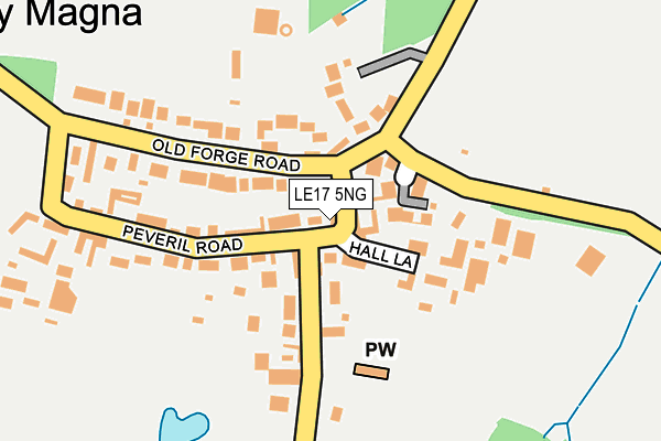 LE17 5NG map - OS OpenMap – Local (Ordnance Survey)
