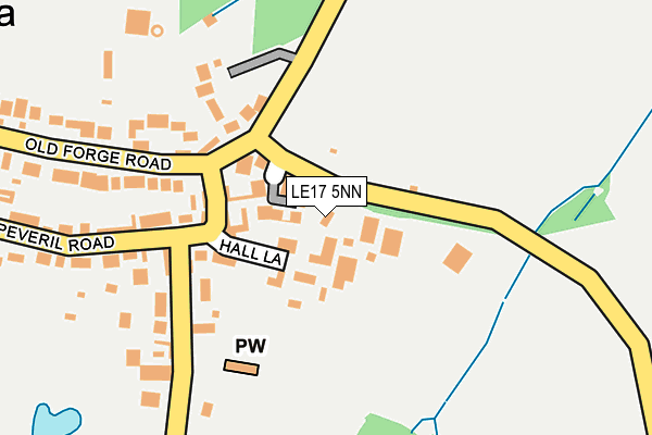 LE17 5NN map - OS OpenMap – Local (Ordnance Survey)