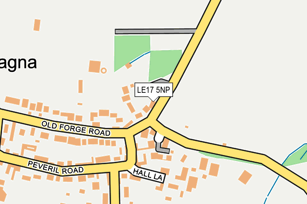 LE17 5NP map - OS OpenMap – Local (Ordnance Survey)