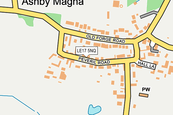 LE17 5NQ map - OS OpenMap – Local (Ordnance Survey)