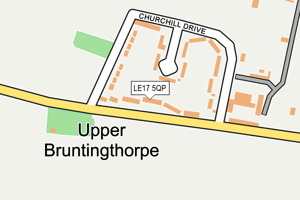 LE17 5QP map - OS OpenMap – Local (Ordnance Survey)