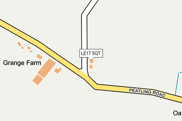 LE17 5QT map - OS OpenMap – Local (Ordnance Survey)