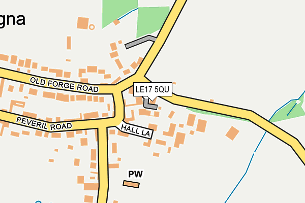 LE17 5QU map - OS OpenMap – Local (Ordnance Survey)