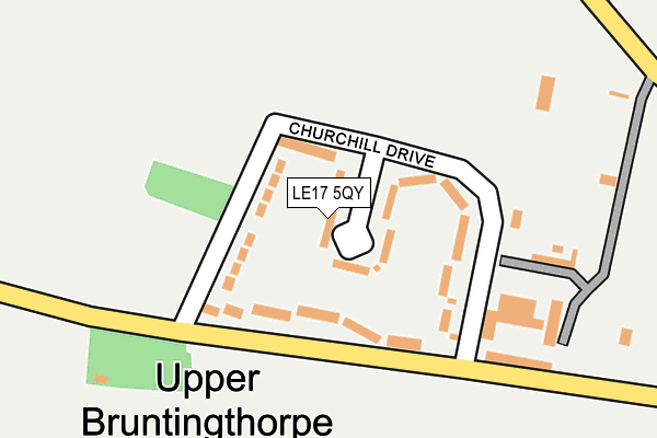 LE17 5QY map - OS OpenMap – Local (Ordnance Survey)