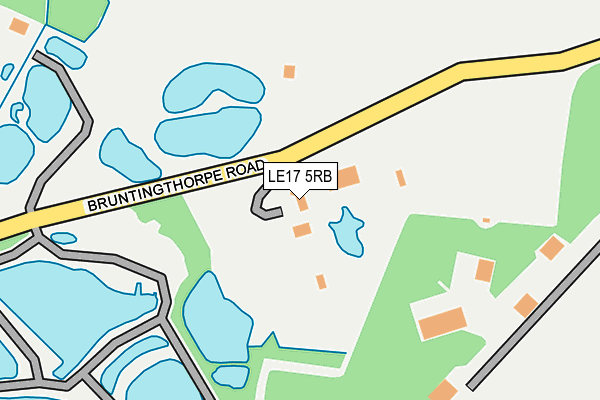 LE17 5RB map - OS OpenMap – Local (Ordnance Survey)