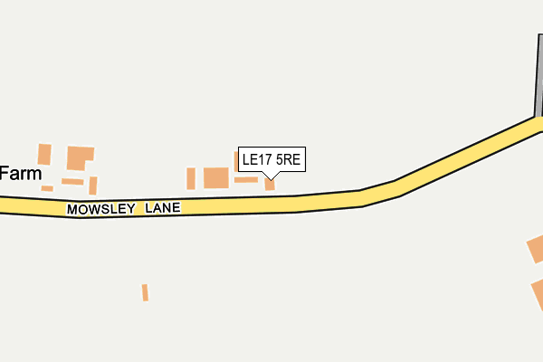 LE17 5RE map - OS OpenMap – Local (Ordnance Survey)