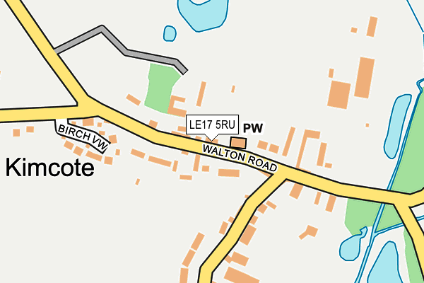 LE17 5RU map - OS OpenMap – Local (Ordnance Survey)