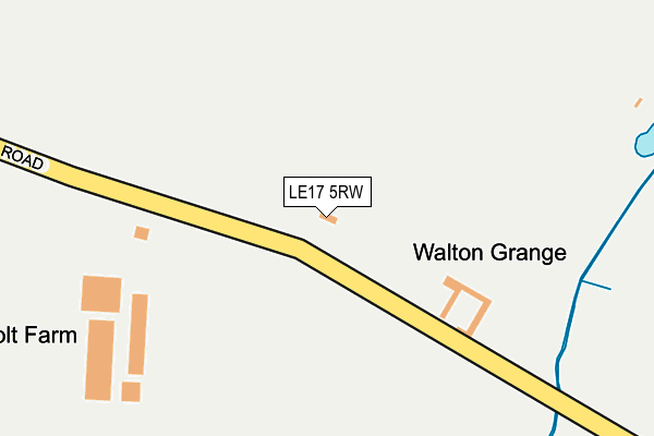 LE17 5RW map - OS OpenMap – Local (Ordnance Survey)