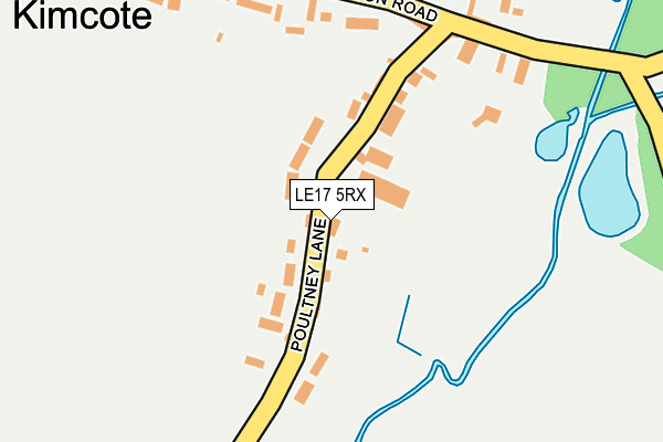 LE17 5RX map - OS OpenMap – Local (Ordnance Survey)
