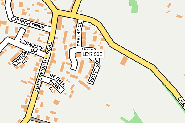 LE17 5SE map - OS OpenMap – Local (Ordnance Survey)