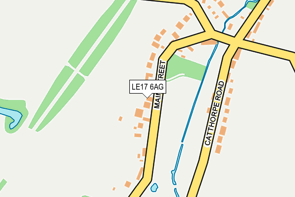 LE17 6AG map - OS OpenMap – Local (Ordnance Survey)