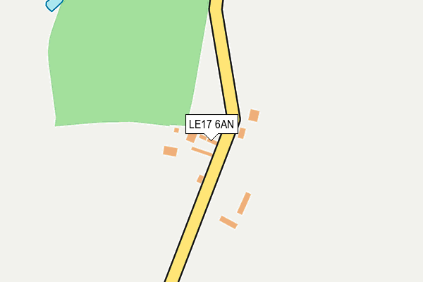 LE17 6AN map - OS OpenMap – Local (Ordnance Survey)