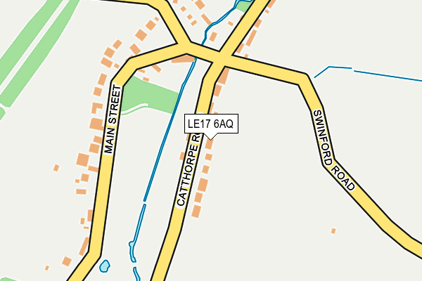 LE17 6AQ map - OS OpenMap – Local (Ordnance Survey)