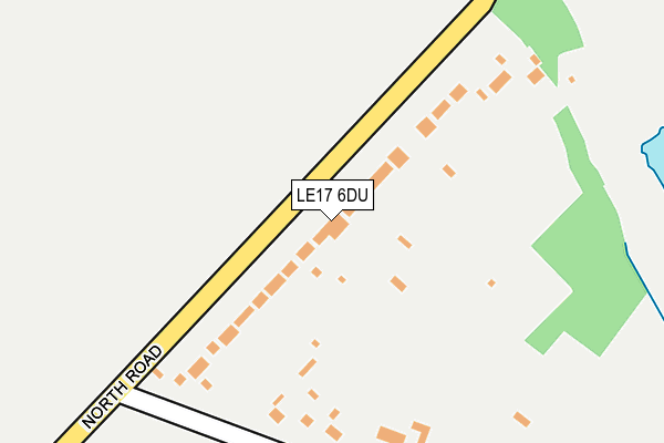 LE17 6DU map - OS OpenMap – Local (Ordnance Survey)