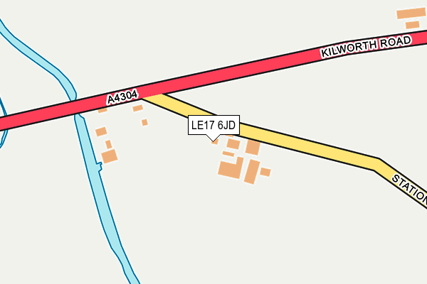 LE17 6JD map - OS OpenMap – Local (Ordnance Survey)