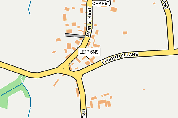 LE17 6NS map - OS OpenMap – Local (Ordnance Survey)