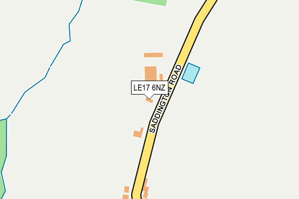 LE17 6NZ map - OS OpenMap – Local (Ordnance Survey)