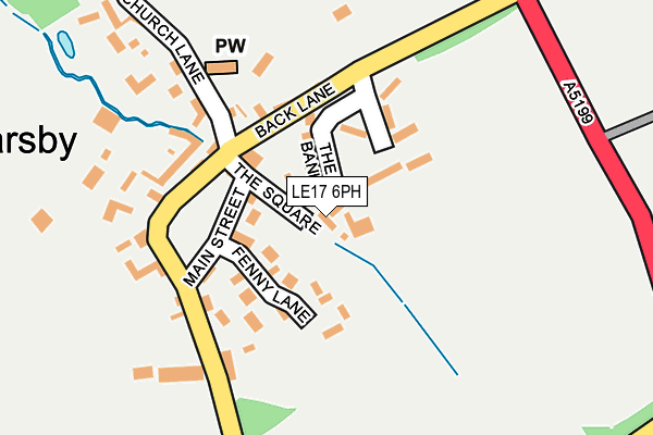 LE17 6PH map - OS OpenMap – Local (Ordnance Survey)