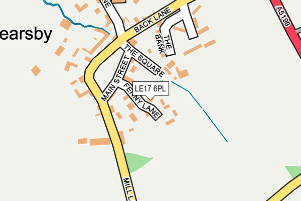 LE17 6PL map - OS OpenMap – Local (Ordnance Survey)