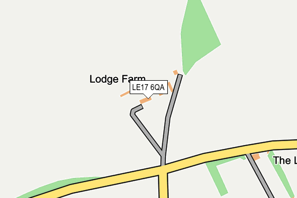 LE17 6QA map - OS OpenMap – Local (Ordnance Survey)
