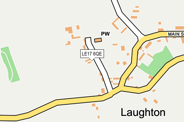 LE17 6QE map - OS OpenMap – Local (Ordnance Survey)