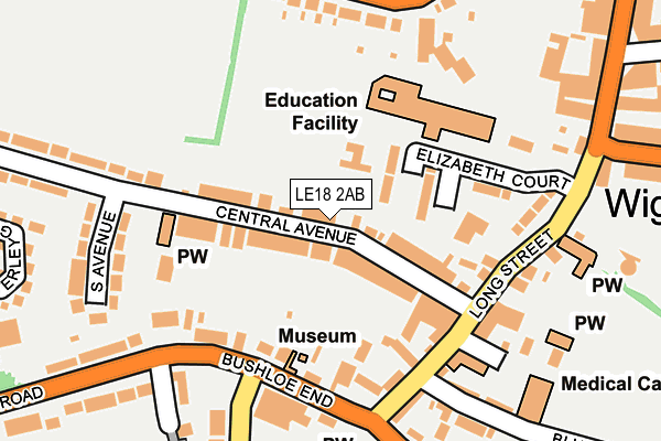 Map of D B & A LIMITED at local scale