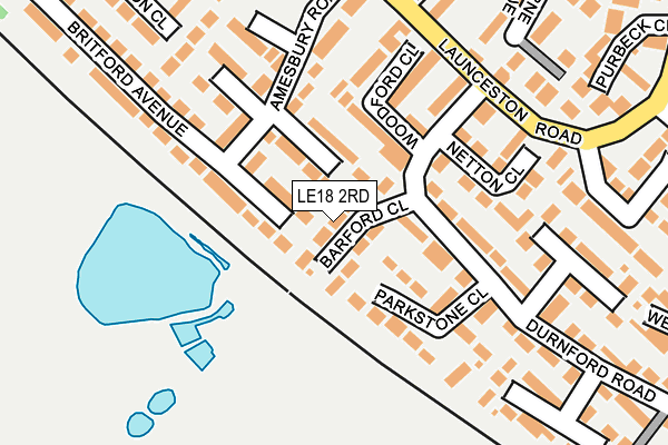 LE18 2RD map - OS OpenMap – Local (Ordnance Survey)