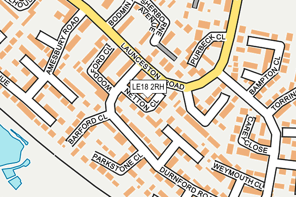 LE18 2RH map - OS OpenMap – Local (Ordnance Survey)