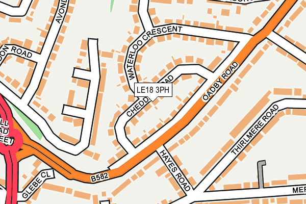 LE18 3PH map - OS OpenMap – Local (Ordnance Survey)