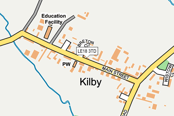 Map of KILBY   ESTATES LIMITED at local scale