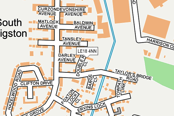 LE18 4NN map - OS OpenMap – Local (Ordnance Survey)