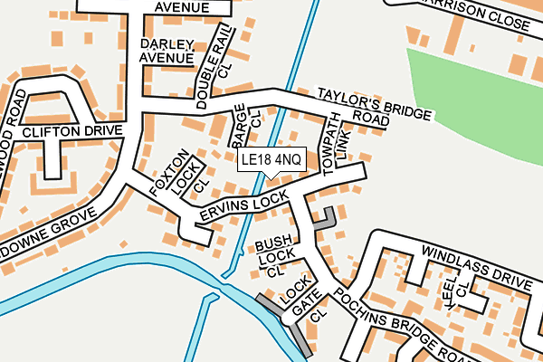 LE18 4NQ map - OS OpenMap – Local (Ordnance Survey)